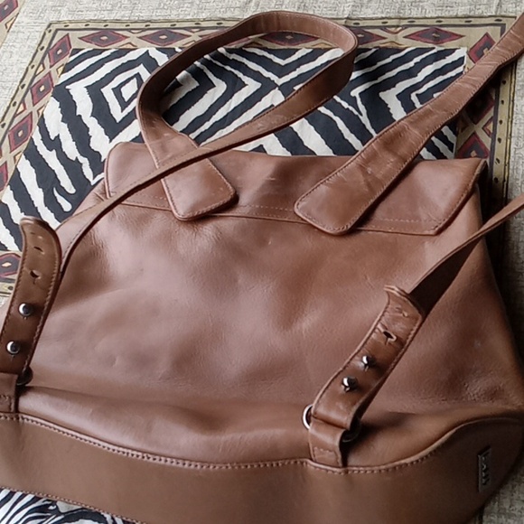 BROWN BALLY BACKPACK PURSE